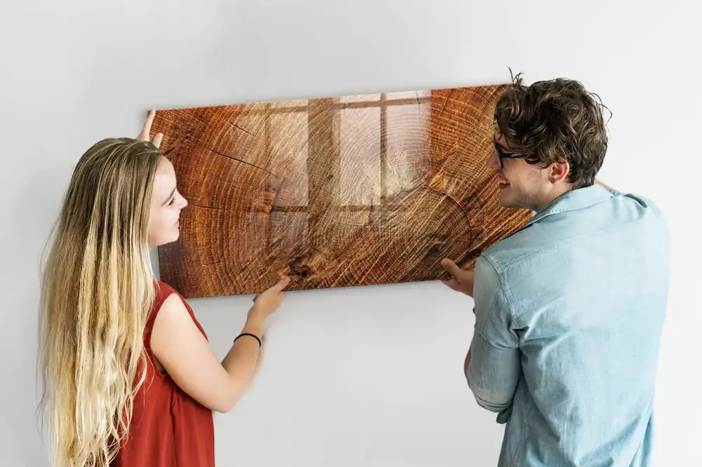 Tableau magnétique à dessiner motif tronc d'arbre ancien