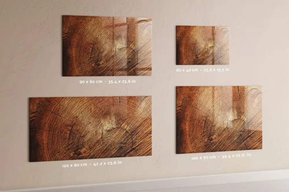 Tableau magnétique à dessiner motif tronc d'arbre ancien