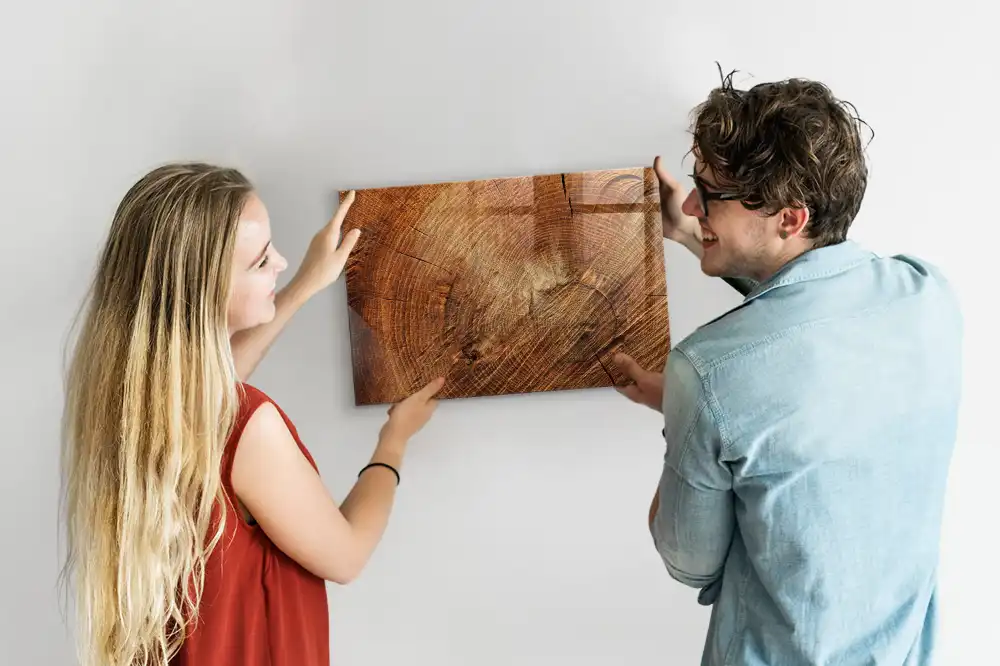 Tableau magnétique à dessiner motif tronc d'arbre ancien