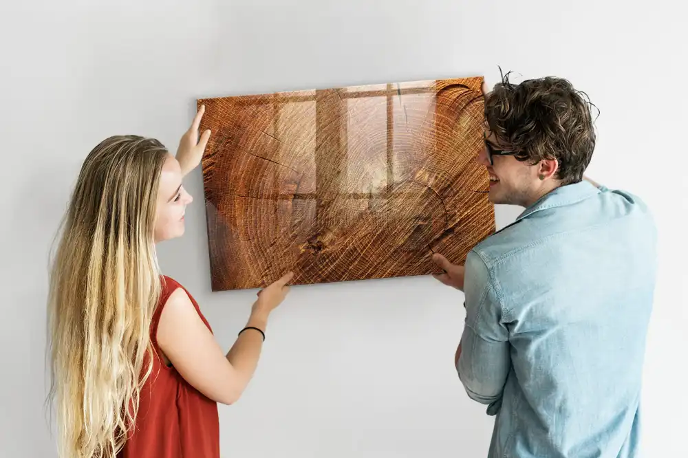 Tableau magnétique à dessiner motif tronc d'arbre ancien