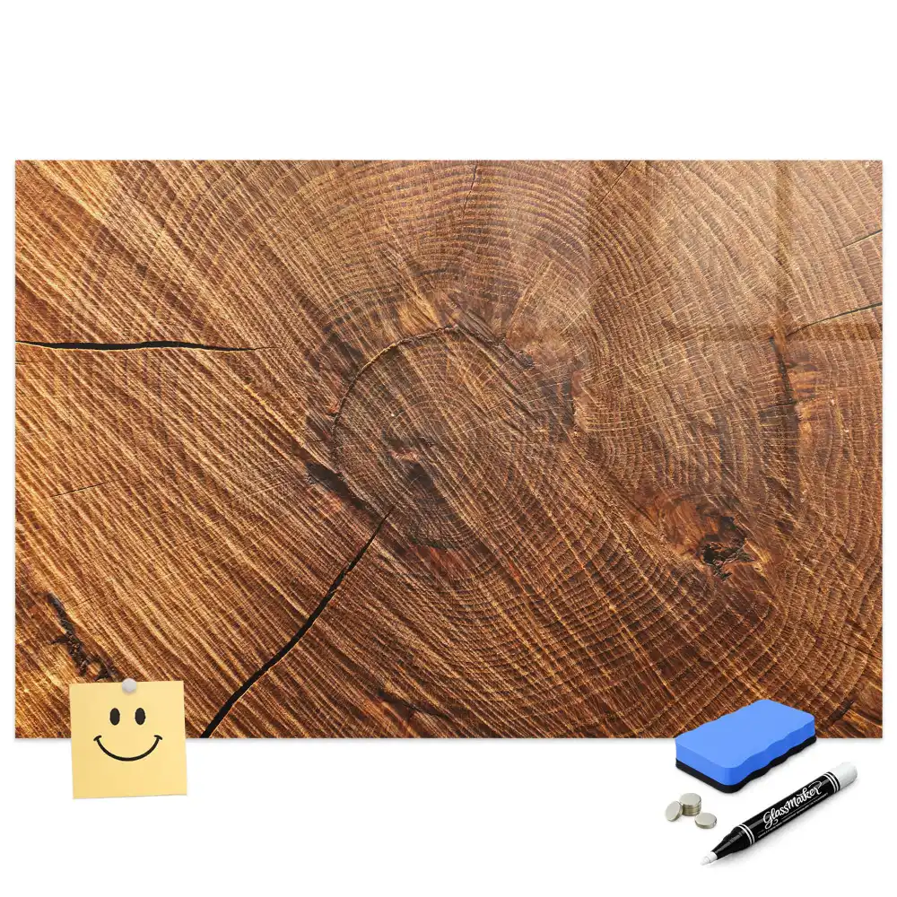 Tableau magnétique décoratif en bois avec feutre