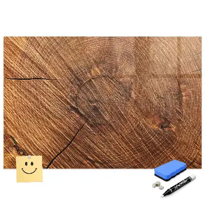 Tableau magnétique décoratif en bois avec feutre