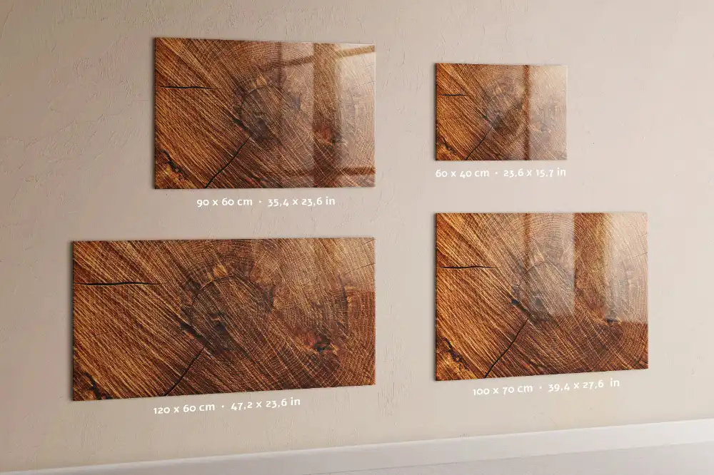 Tableau magnétique décoratif en bois avec feutre