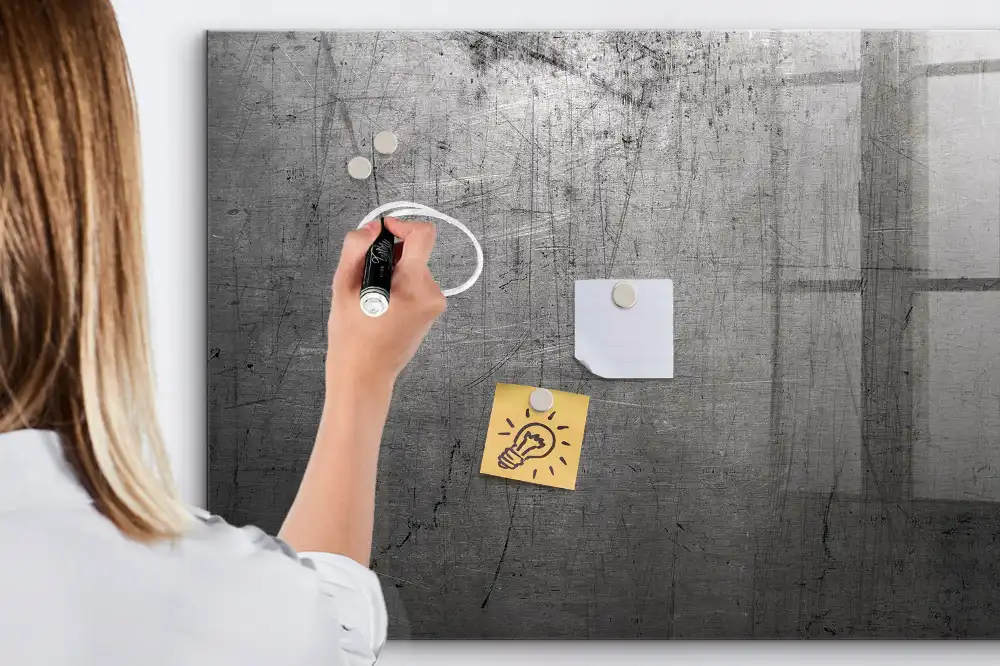 Tableau magnétique pour dessin à fixation murale