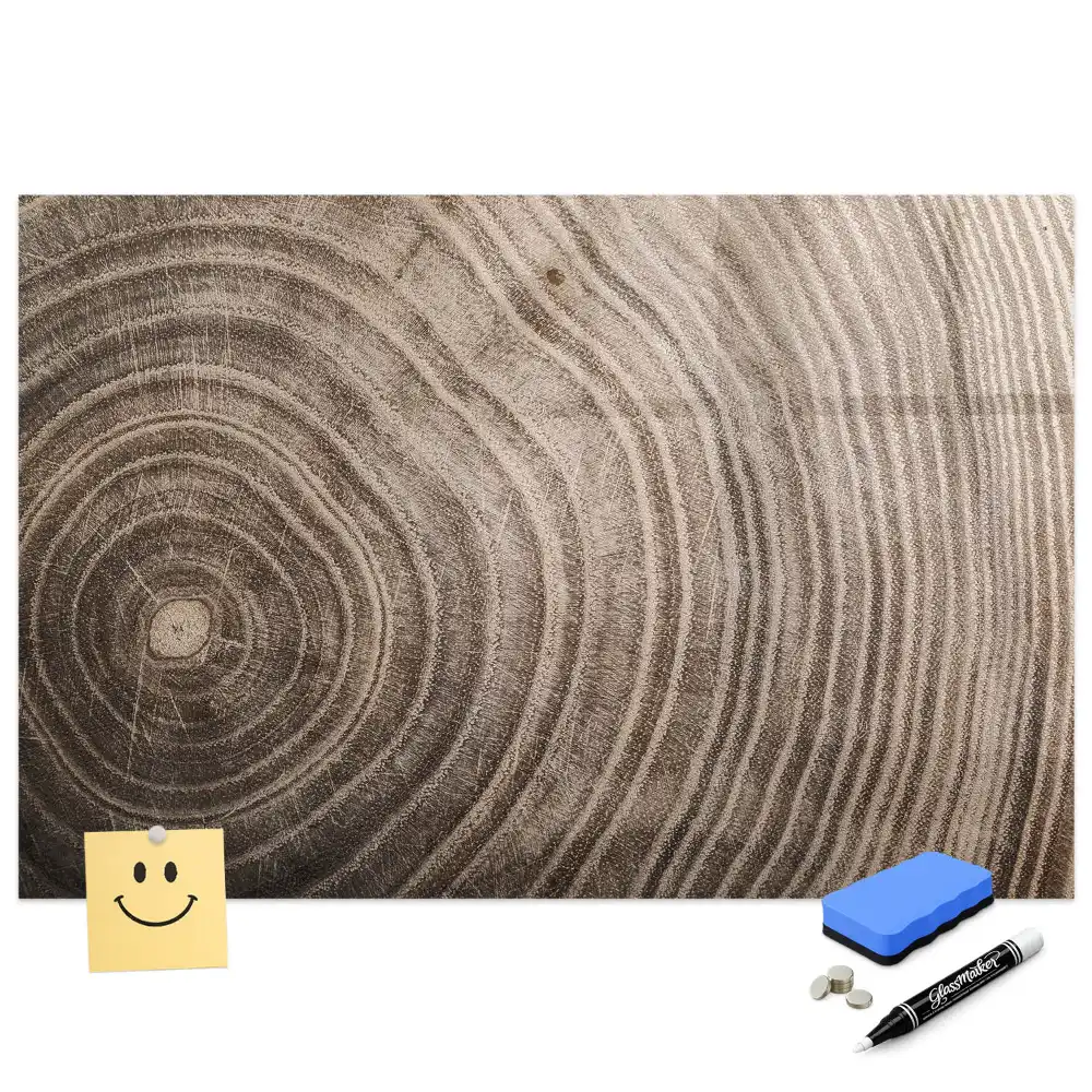 Tableau magnétique à dessiner en forme de morceau de tronc