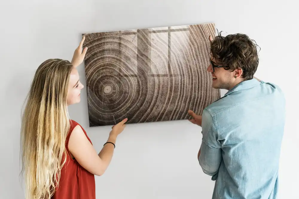 Tableau magnétique à dessiner en forme de morceau de tronc