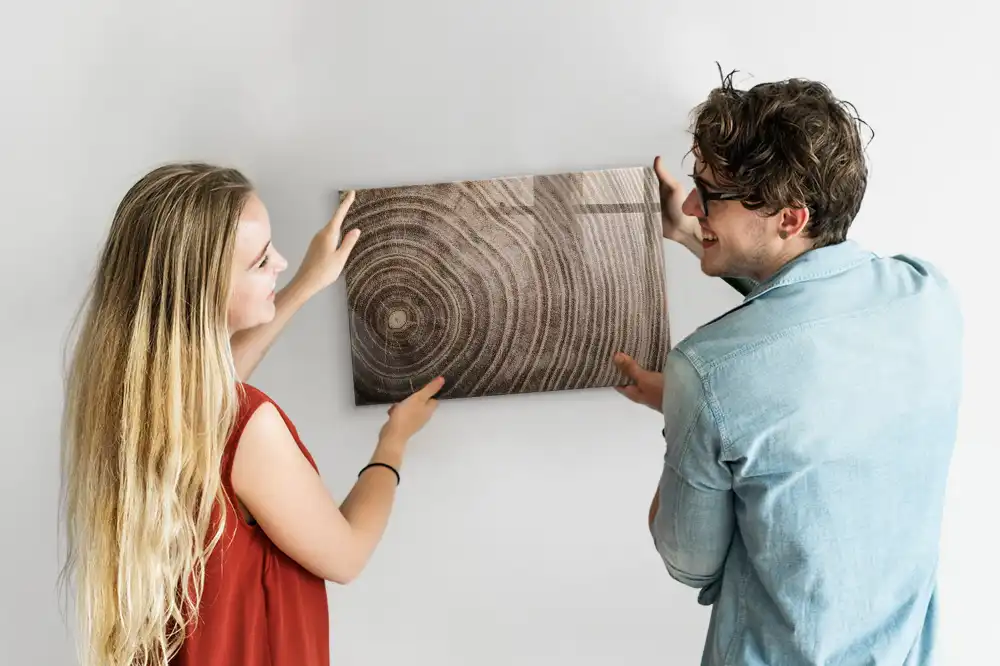 Tableau magnétique à dessiner en forme de morceau de tronc
