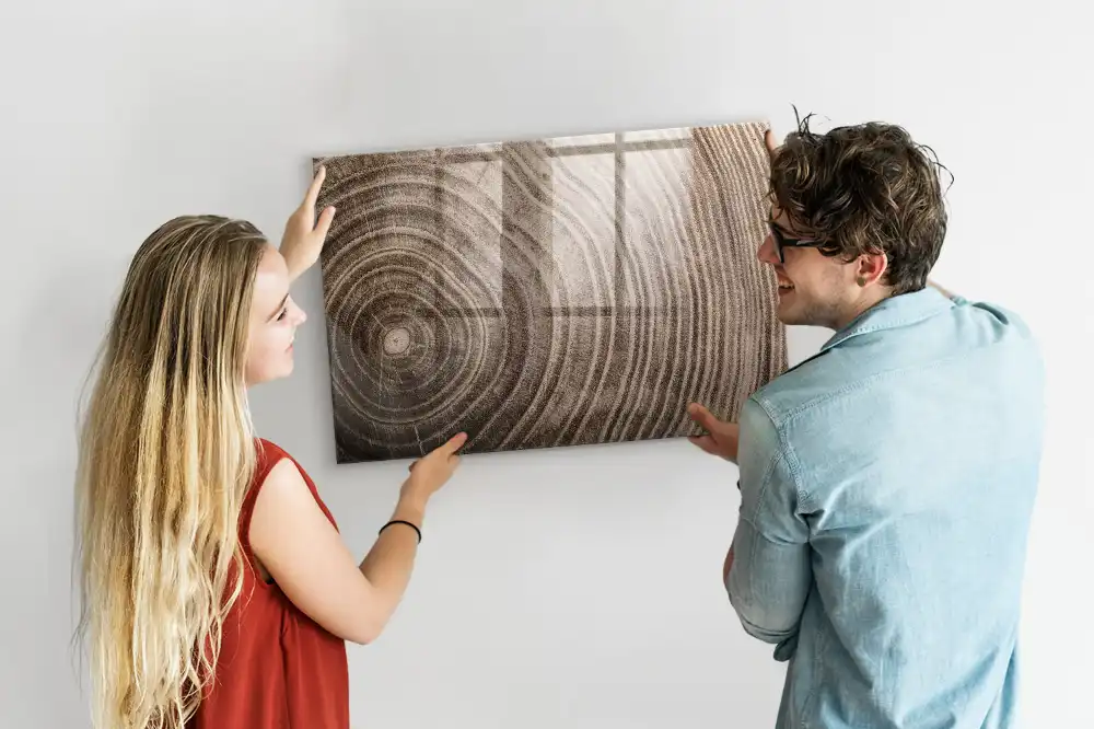 Tableau magnétique à dessiner en forme de morceau de tronc