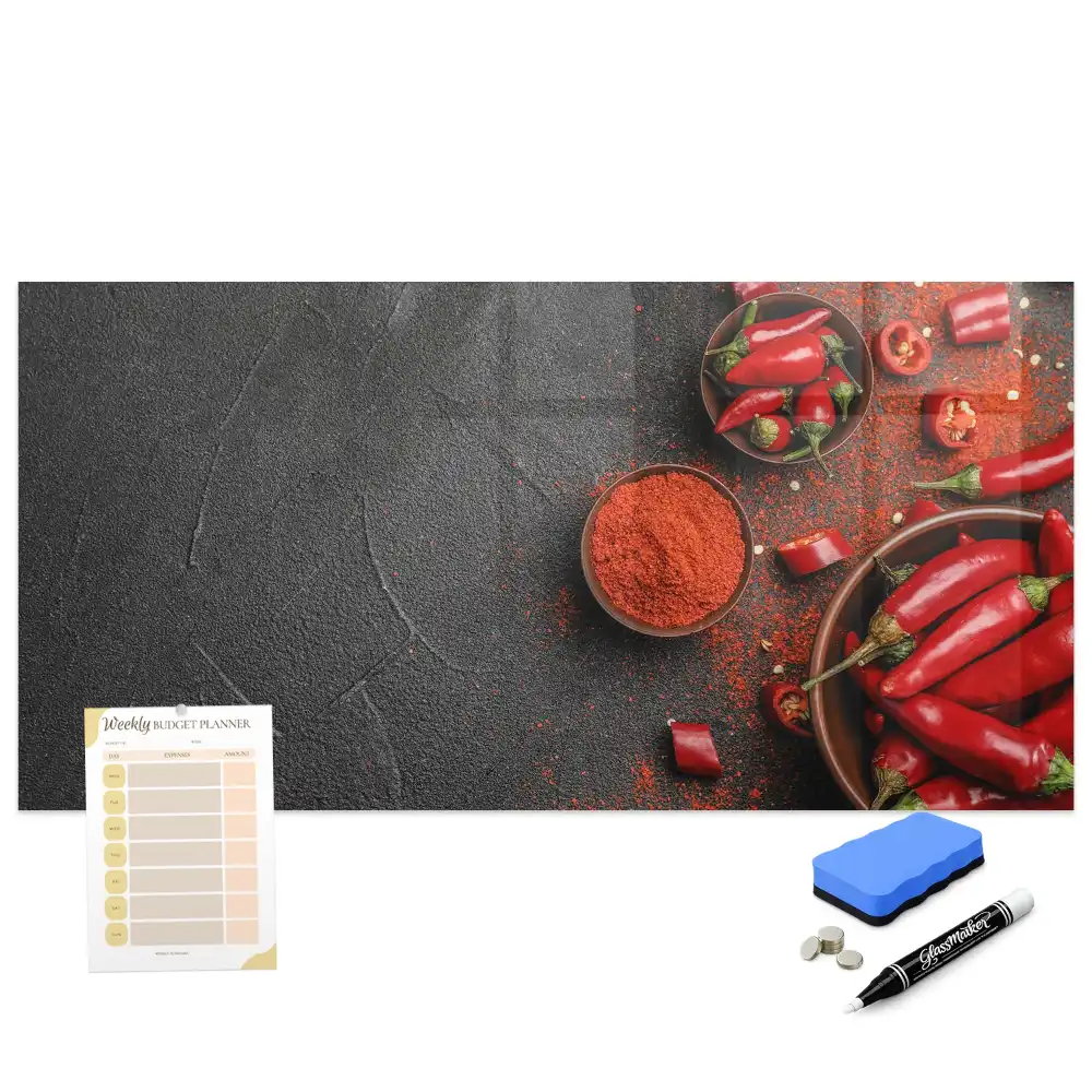 Tableau magnétique pour dessin motif piments forts
