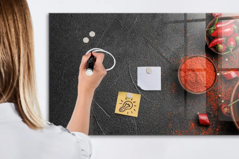Tableau magnétique pour dessin motif piments forts