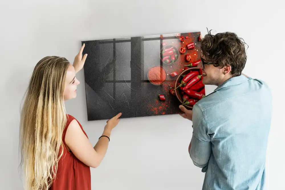 Tableau magnétique pour dessin motif piments forts