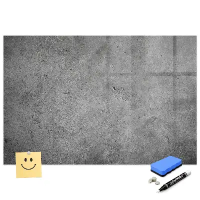 Tableau magnétique à dessiner motif béton industriel