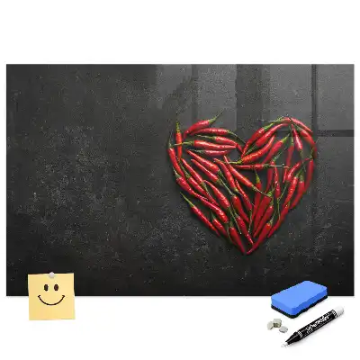 Tableau magnétique pour dessin Cœur de poivre