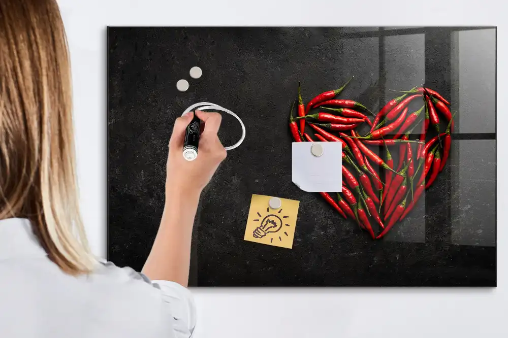 Tableau magnétique pour dessin Cœur de poivre