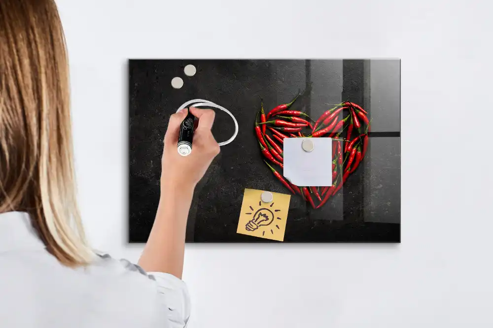 Tableau magnétique pour dessin Cœur de poivre