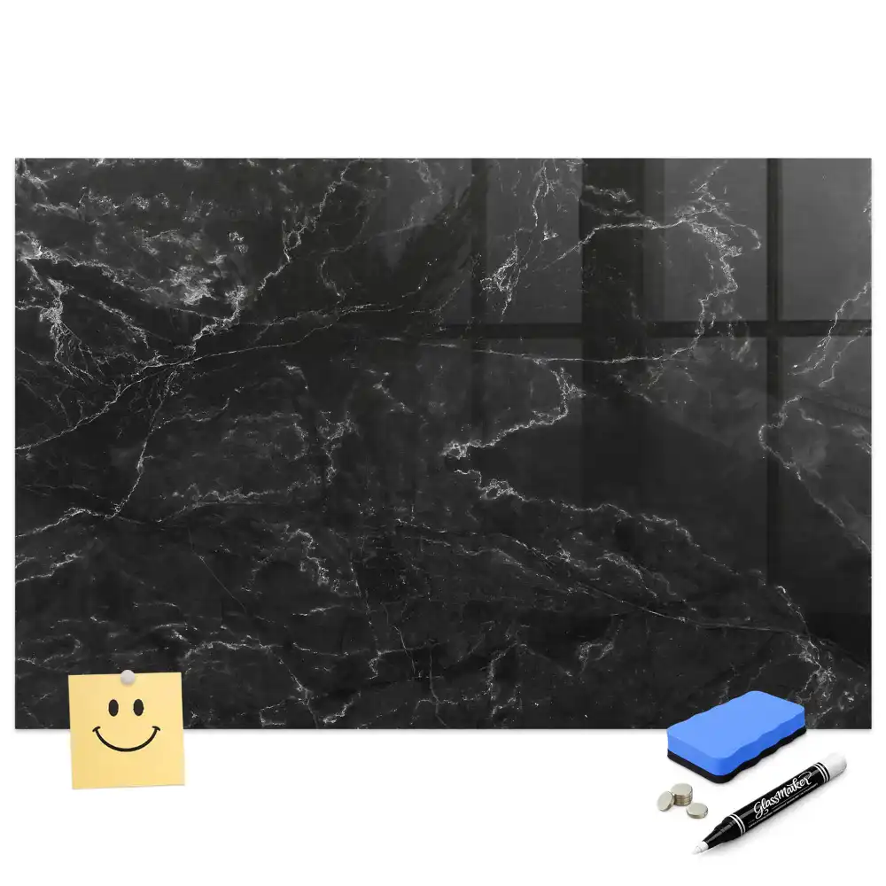 Tableau magnétique à dessiner effet granit foncé