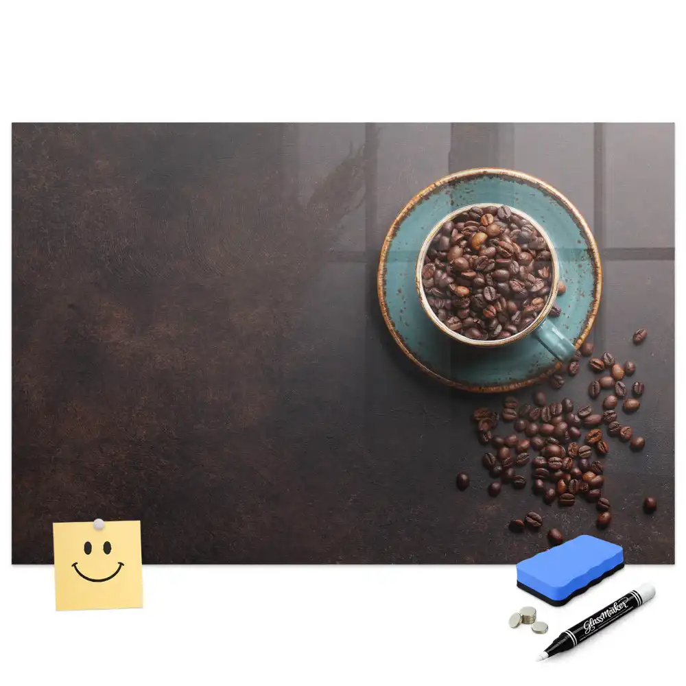 Tableau magnétique avec feutre café aromatique