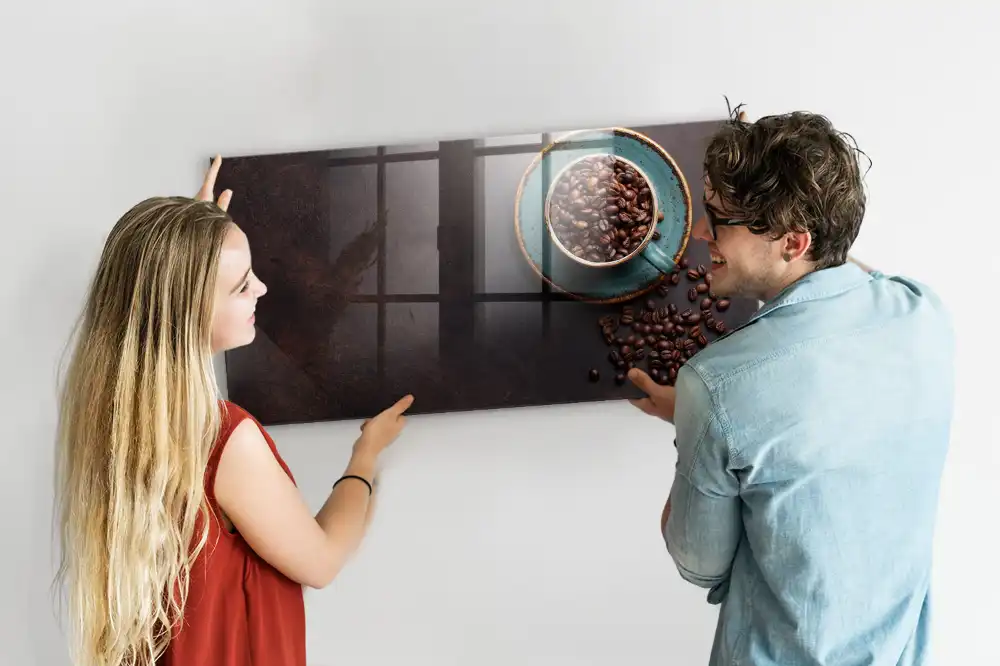 Tableau magnétique avec feutre café aromatique