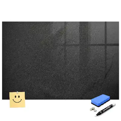 Tableau blanc magnétique effaçable à sec aspect pierre sombre