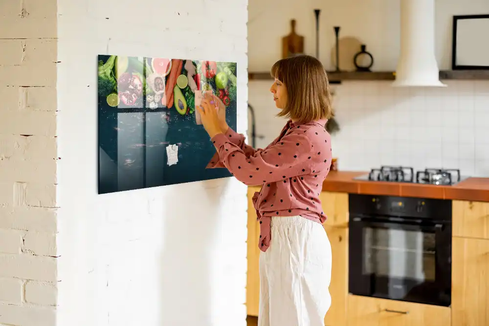 Tableau magnétique pour dessin motif légumes frais