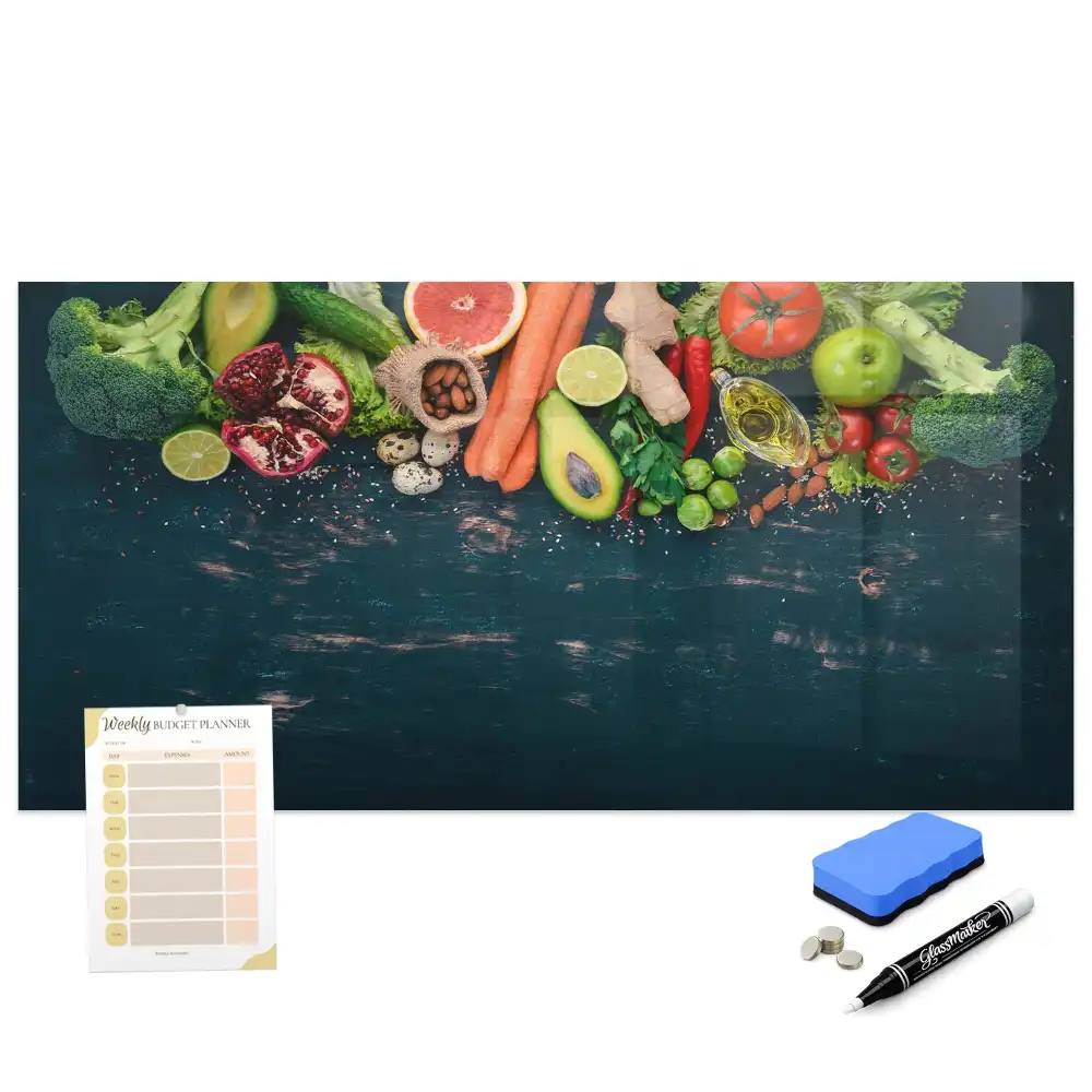 Tableau magnétique pour dessin motif légumes frais