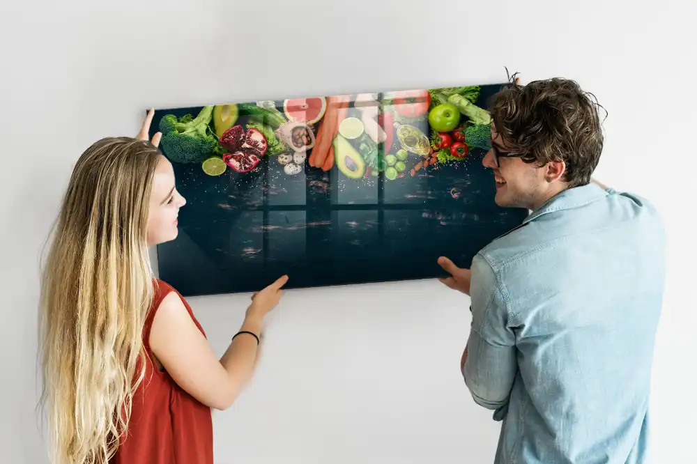 Tableau magnétique pour dessin motif légumes frais