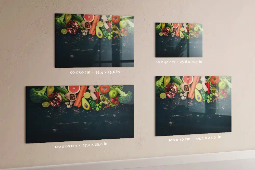 Tableau magnétique pour dessin motif légumes frais