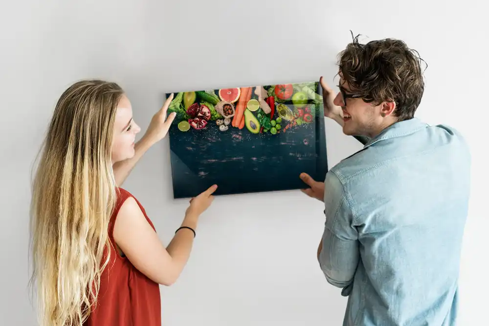 Tableau magnétique pour dessin motif légumes frais