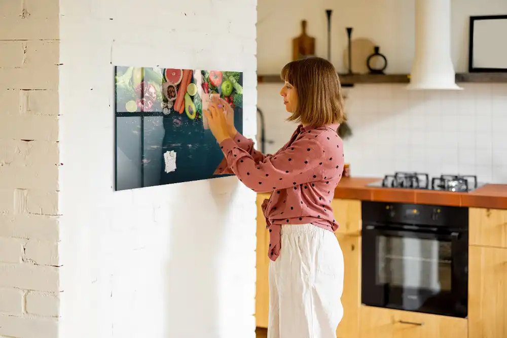 Tableau magnétique pour dessin motif légumes frais