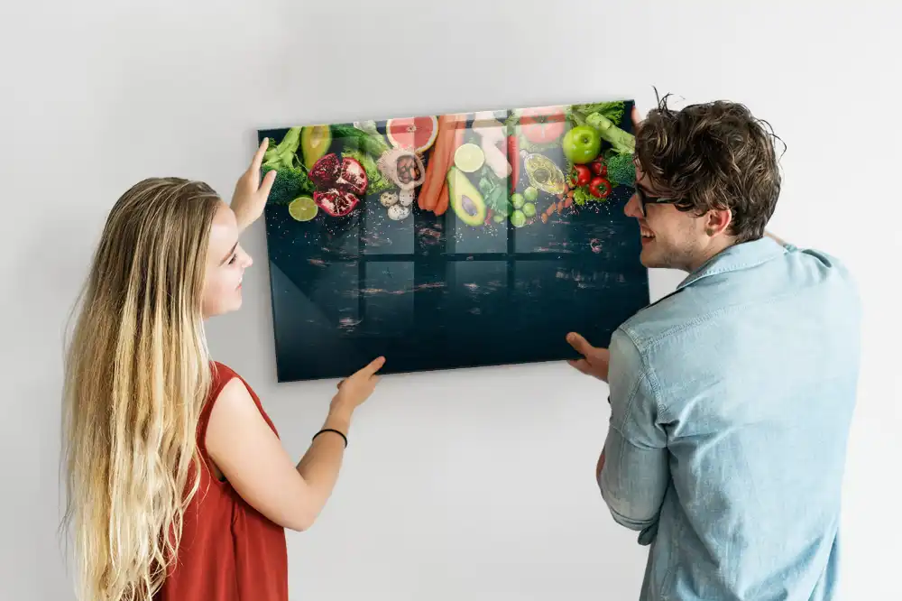 Tableau magnétique pour dessin motif légumes frais