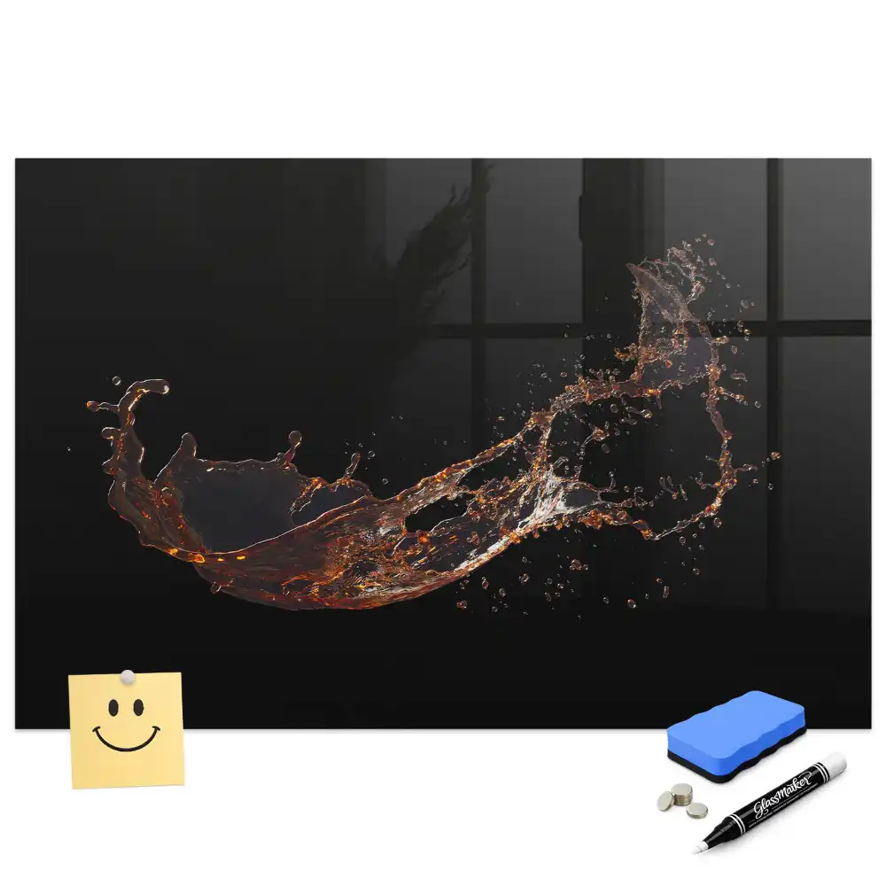 Tableau magnétique à dessin motif tache de boisson