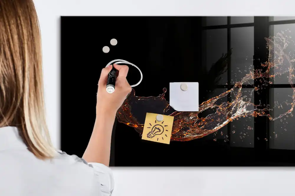 Tableau magnétique à dessin motif tache de boisson