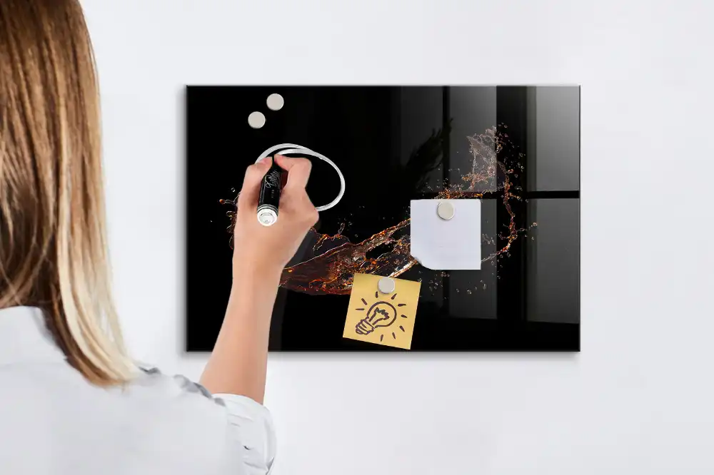Tableau magnétique à dessin motif tache de boisson