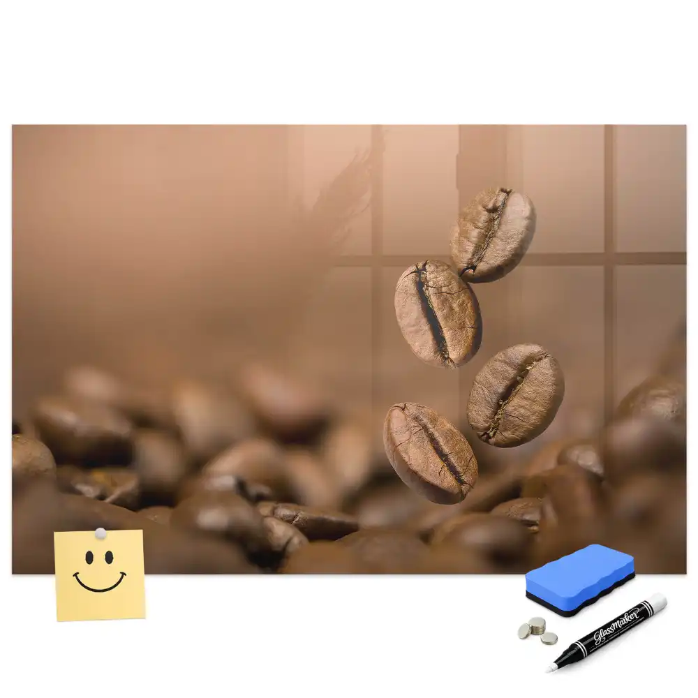 Tableau magnétique avec feutre caféine torréfiée