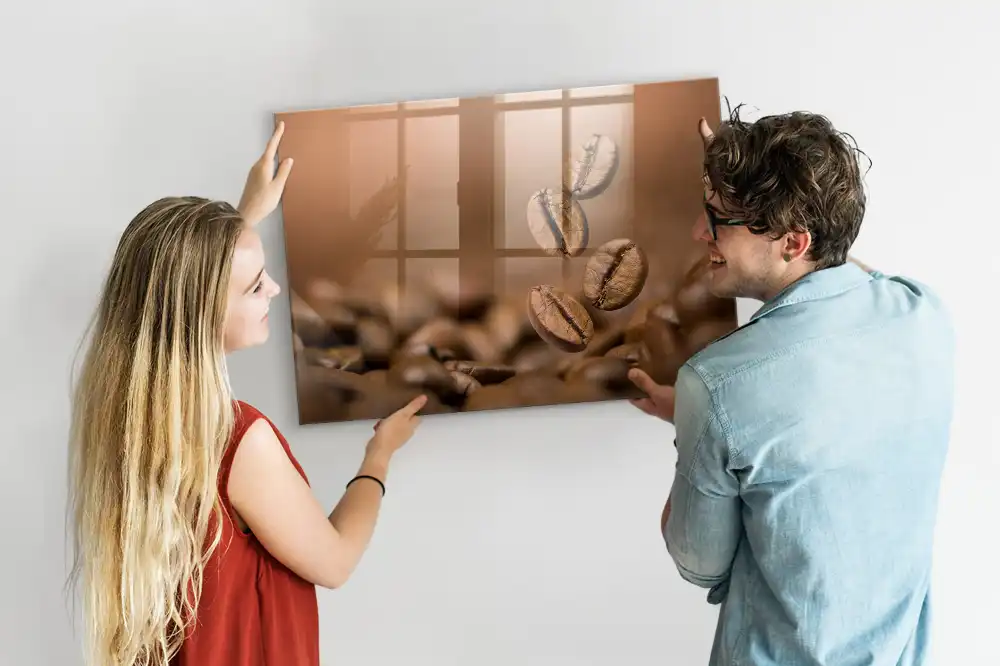 Tableau magnétique avec feutre caféine torréfiée