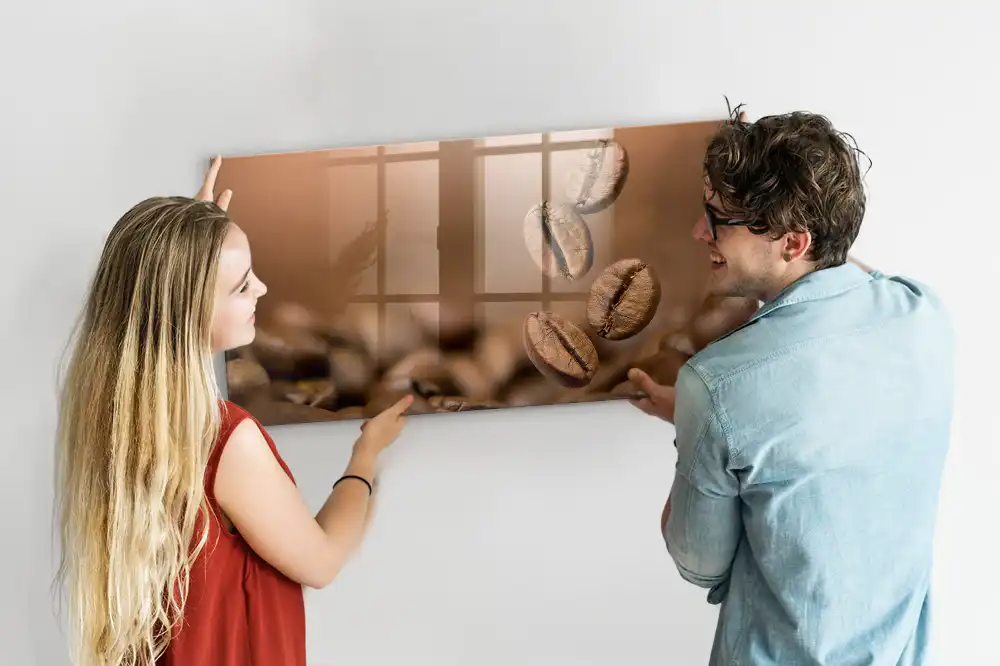 Tableau magnétique avec feutre caféine torréfiée