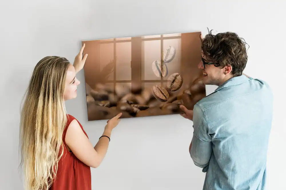 Tableau magnétique avec feutre caféine torréfiée