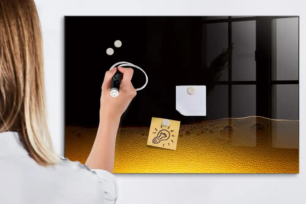 Tableau magnétique pour dessin motif jus d'orange