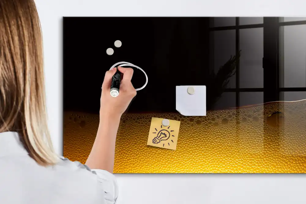 Tableau magnétique pour dessin motif jus d'orange