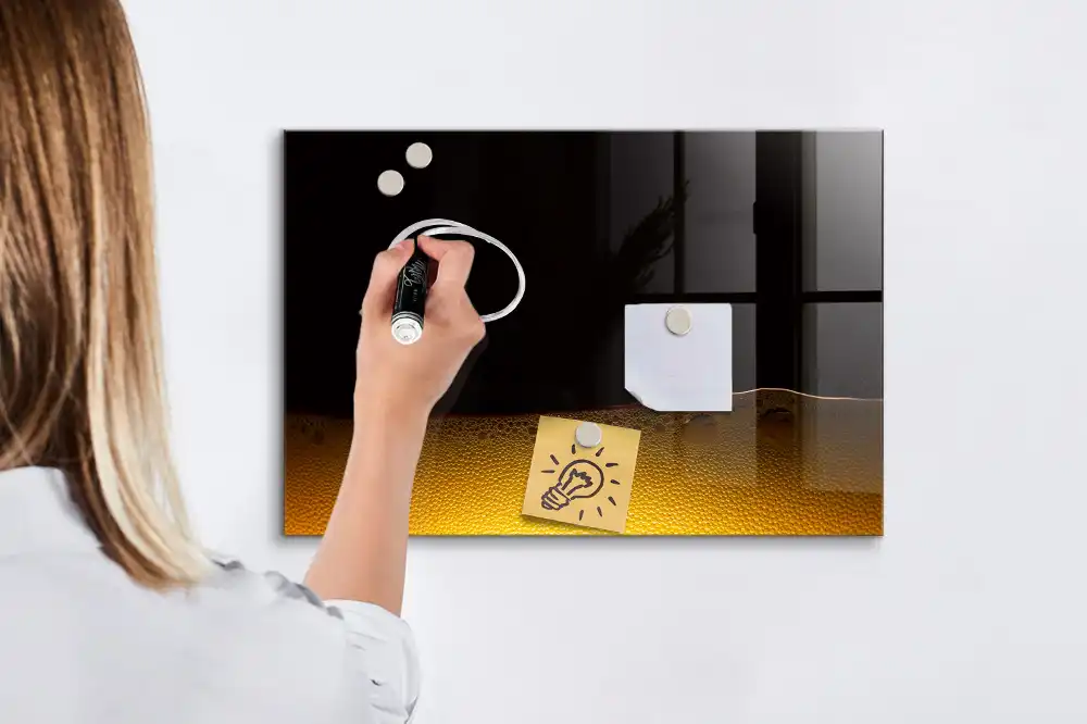 Tableau magnétique pour dessin motif jus d'orange
