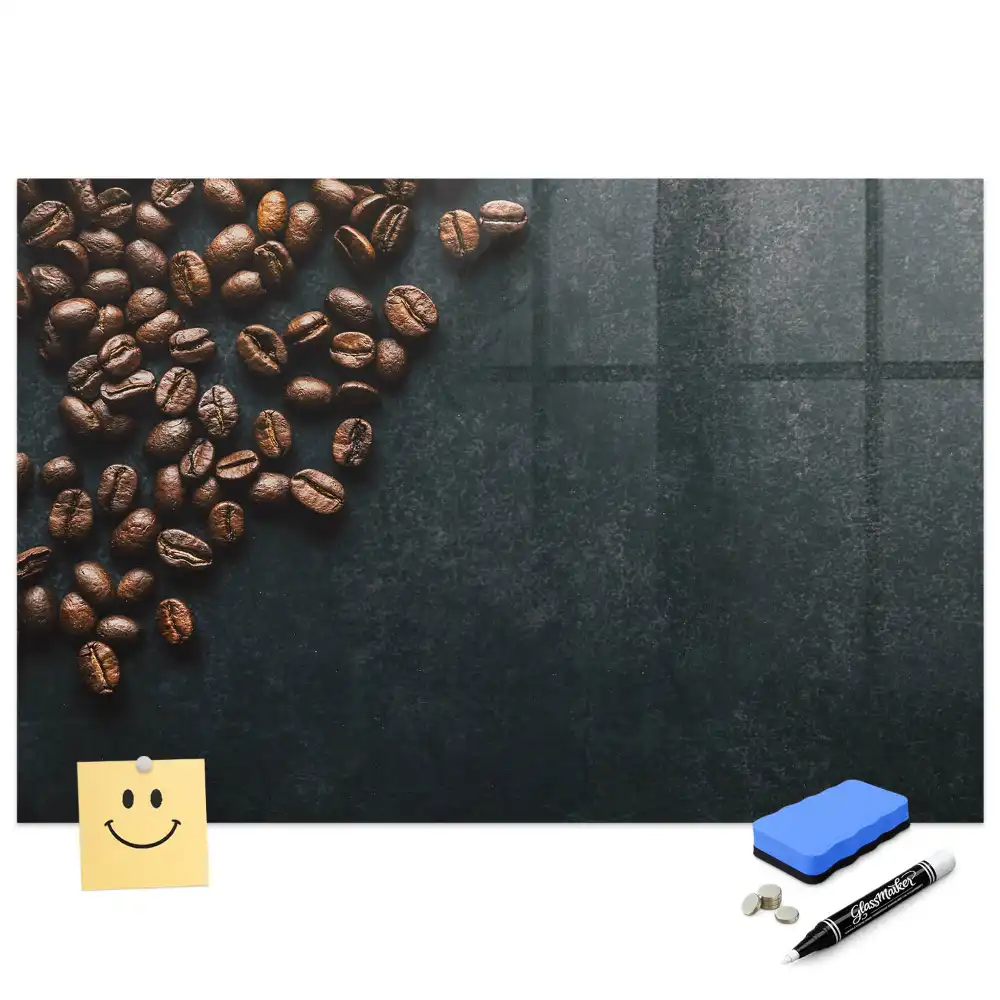 Tableau à dessiner magnétique motif café en grains