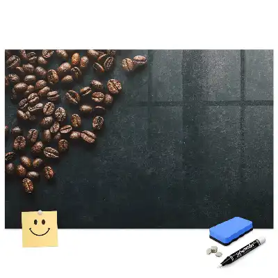 Tableau à dessiner magnétique motif café en grains
