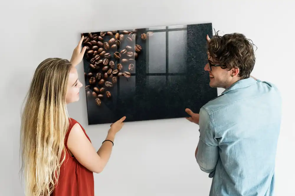 Tableau à dessiner magnétique motif café en grains