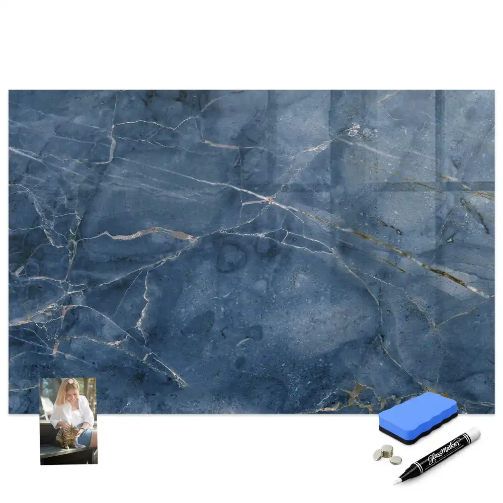 Tableau magnétique pour dessin à motif marbre élégant