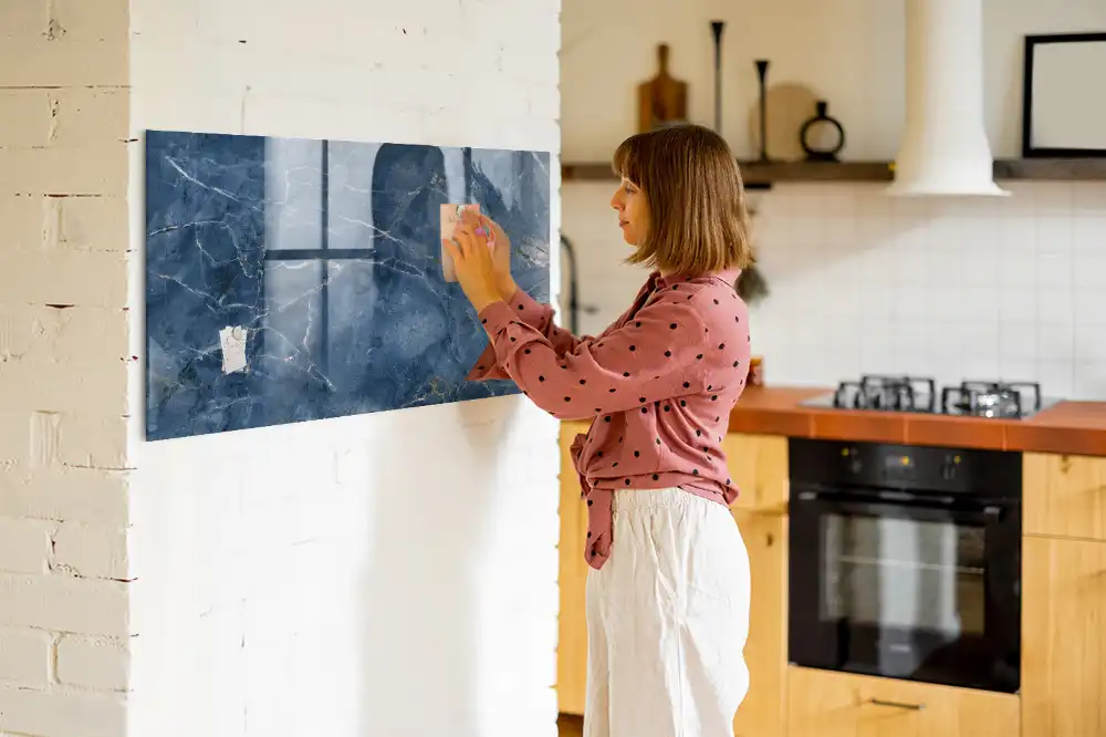 Tableau magnétique pour dessin à motif marbre élégant