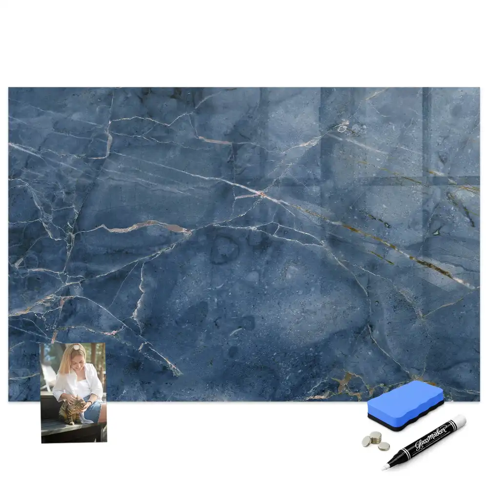 Tableau magnétique pour dessin à motif marbre élégant