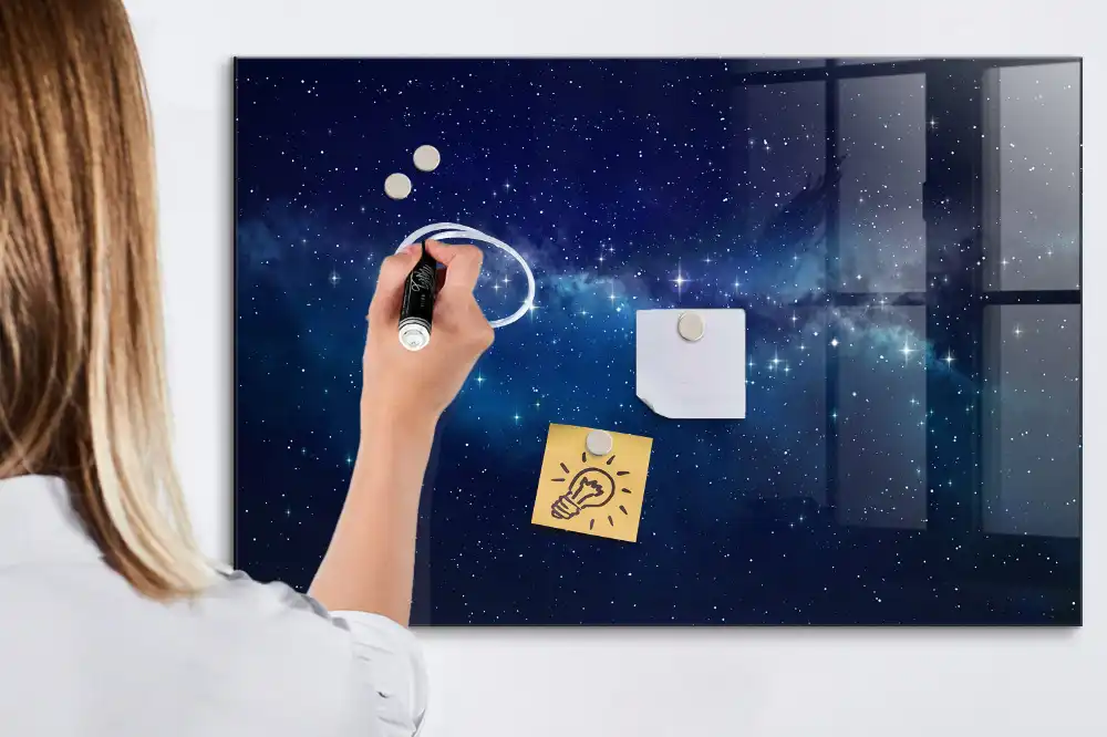 Tableau magnétique à dessiner ciel étoilé