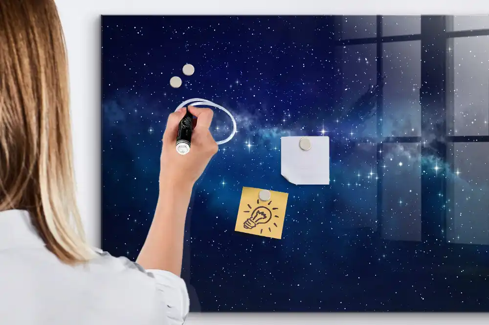 Tableau magnétique à dessiner ciel étoilé