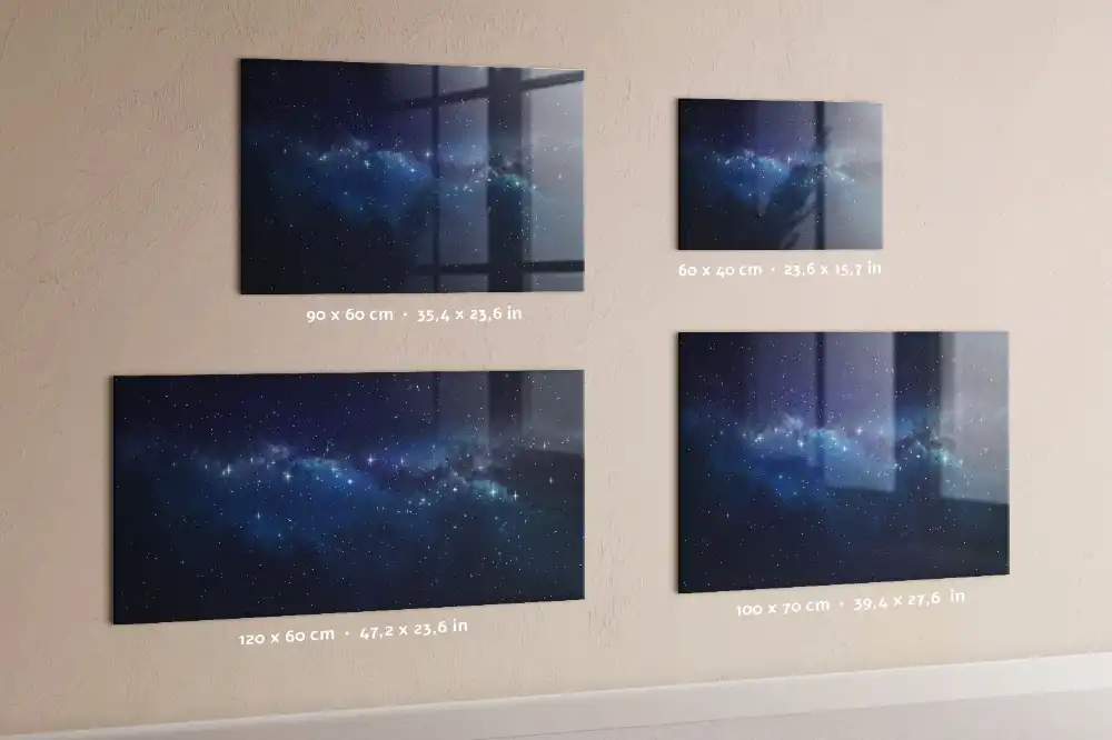 Tableau magnétique à dessiner ciel étoilé