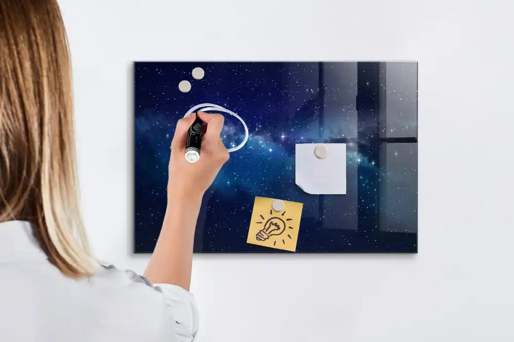 Tableau magnétique à dessiner ciel étoilé